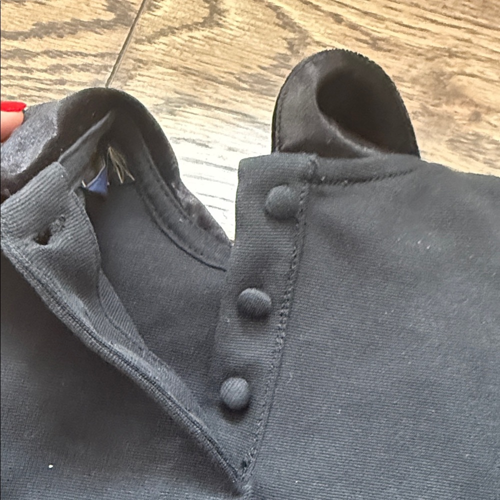 Polo by Ralph Lauren Black velvet collar 2T dress valentines day photoshoot EUC - Picture 5 of 5